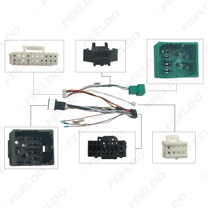 Car for Audio 16PIN DVD Player Power Calbe Adapter USB Cablue with Canbus Box for Chevrolet Volrand 2018 Stereo Plug Wiring Harness - (Color Name: AB Cable-canbus Box)