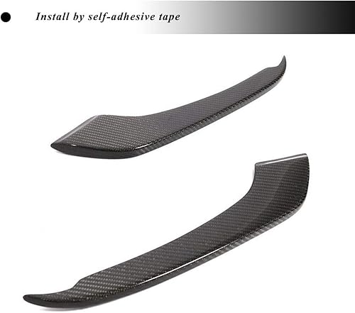 Miniatura 5 de Compatible con Ford Mustang GT Shelby GT350 EcoBoost V6 V8 2D 2015 2016 2017 Fibra de carbono niebla luz cubierta ventilación Trim parachoques