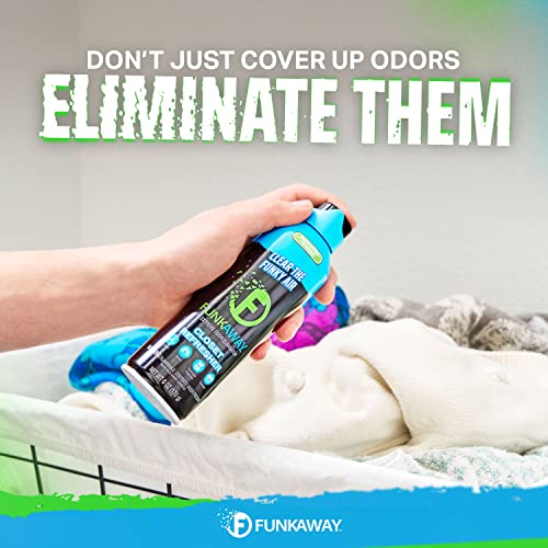 Image of FunkAway Extreme Odor Eliminating Closet Refresher AeroSpray, 6 oz., Odor Eliminating Spray Removes Musty, Stuffy, Sweaty and Stinky Airborne Odors