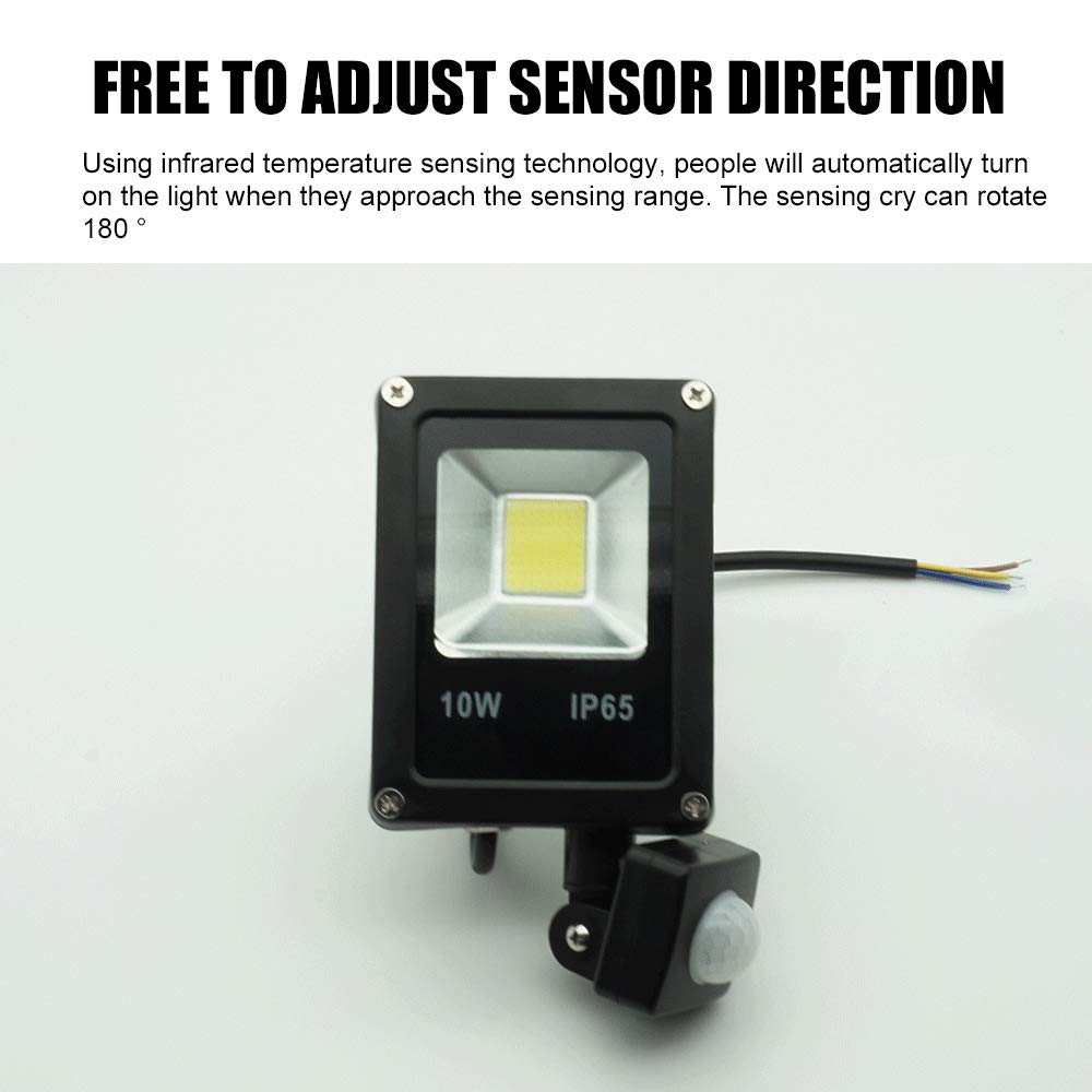 Iluminación Al aire libre Foco LED proyector de luz de inundación del sensor de movimiento LED 220V 50W 30W 10W lámpara de pared reflector IP65 impermeable de la iluminación Bombillas doméstica