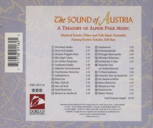 The Sound Of Austria: A Treasury Of Alpine Folk Music #TOP1
