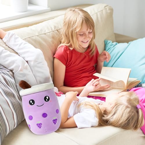 shownicer Plüschtier Boba Tea Kuscheltier Stofftier Kawaii Bubble Tea Plüsch, Plüschkissen Spielzeug, Milchtee Teetasse Kissen Puppe Wurfkissen, Schmusetier Geschenk für Kinder Mädchen Jungen