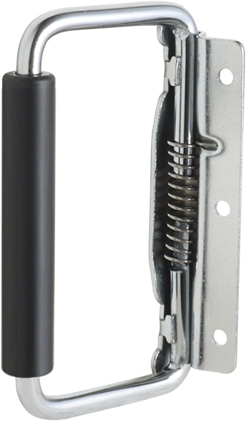 Pl122 Industrial Cabinet Electrical 304 Stainless Steel Handle with Automatic Rebound and Return Spring 1Pcs(Pl122sstainlesssteel)