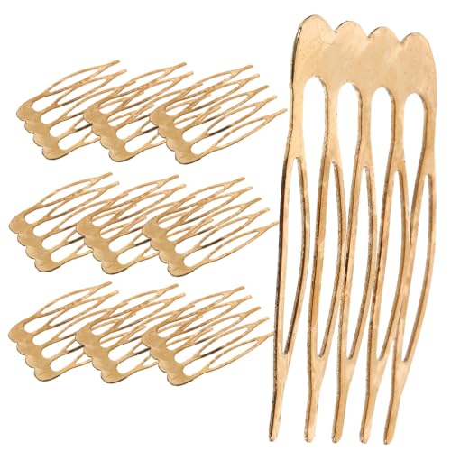 Healvian 10Pcs Small Side Hair Combs for Weddings Decorative Hair Accessories for Women Tiny Slide Combs for Crafting and Styling Hairstyles