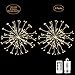 Price comparison product image Firework Lights 150 LED 8 Modes Dimmable Remote Control Waterproof Hanging Fairy String Lights DIY Decorative Starburst Lights for Christmas Party Patio Copper Wire Lights Warm White 2 Pack