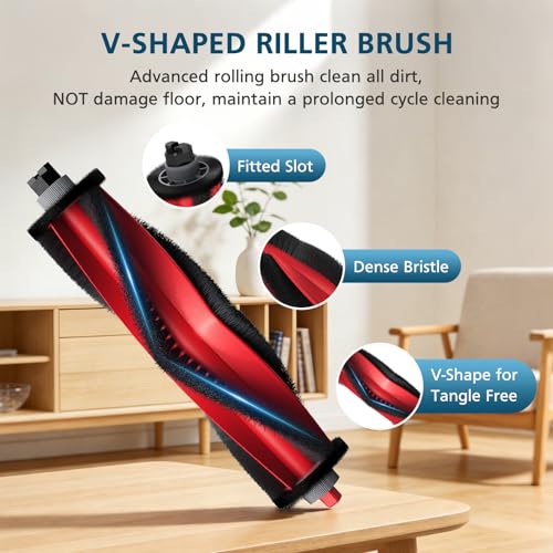 Image of Q7 M5+ Accessories for Roborock Q7 M5 / Q7 L5+ / Q7 L5 Robot Vacuum, Replacement Parts with 2 Main Brush, 6 Mop Pads, 4 HEPA Filters, 6*Dust Bags, 6 Side Brushes, 2 Tools