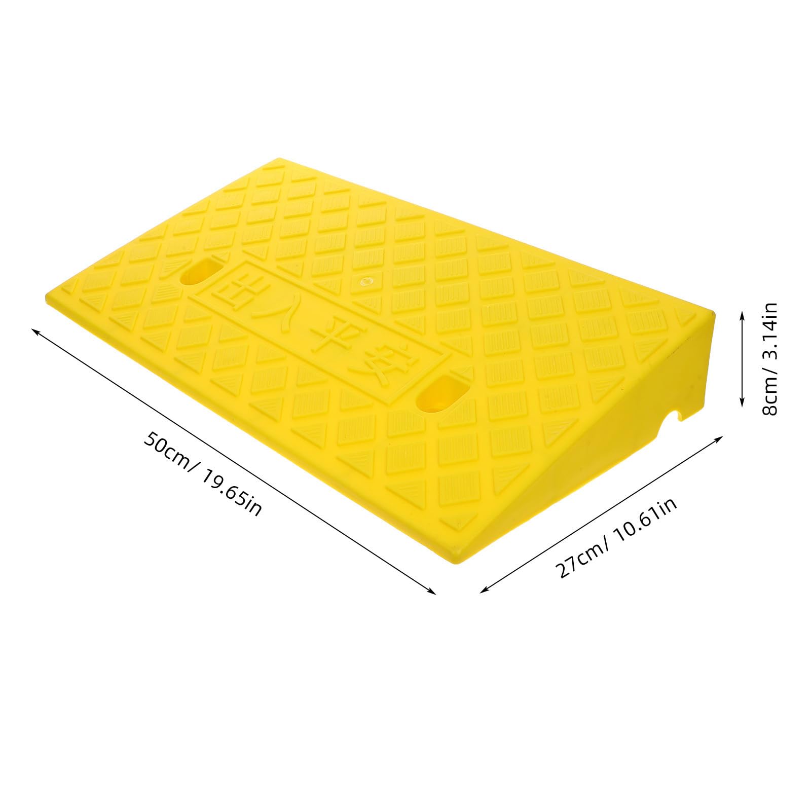Mipcase Rampa para Sillas de Ruedas y Scooters Eléctricos de PE Resistente y Antideslizante, Fácil de Retirar Manualmente, Adecuado para Garajes y Espacios Públicos
