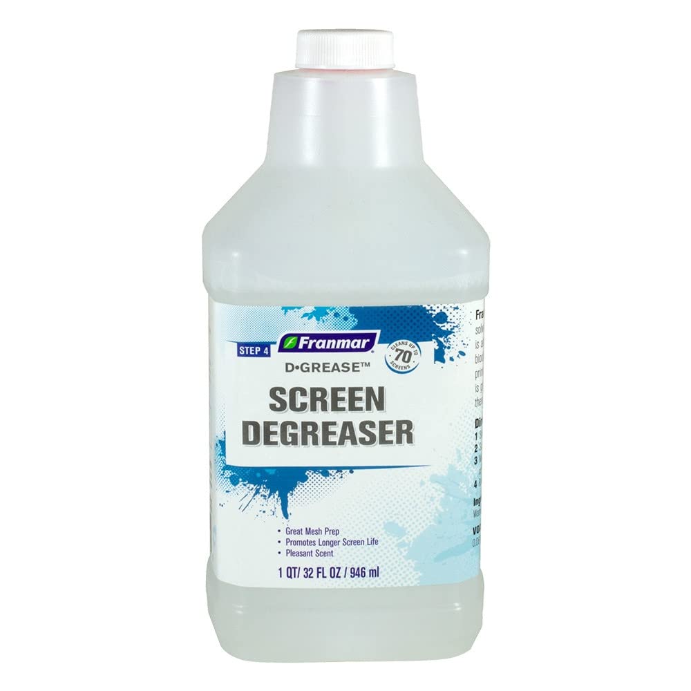 Franmar Screen Degreaser - D-Grease - for screen printing (Quart)
