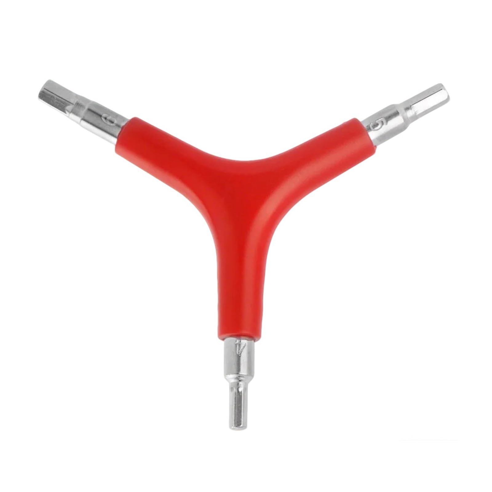 TOOLNOX Y Shaped Three Way Socket Wrench 1/2/3 PCS Trigeminal Hexagon Spanner 3 Way Y-Type Portable Bicycle Repair Tools Cycling Road Mountain Accessories(T Type)