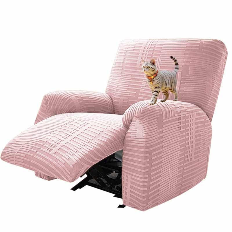Copripoltrona Relax Reclinabile Elasticizzato, Fodera per Poltrona Reclinabile 1/2/3 Posto, Copri Poltrona Relax con Braccioli Elettrica(E,3 Seats(G,4 Seat)