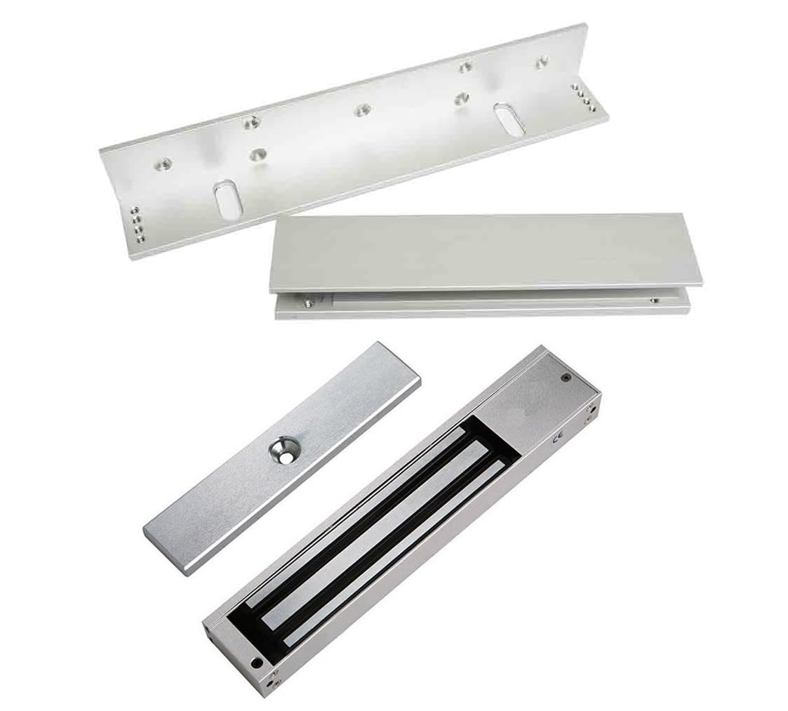 Hanutech SIngle Leaf Electro-Magnate Lock 600Lbs 12VDC with L Bracket & U Bracket for Door Access Control-picture-22