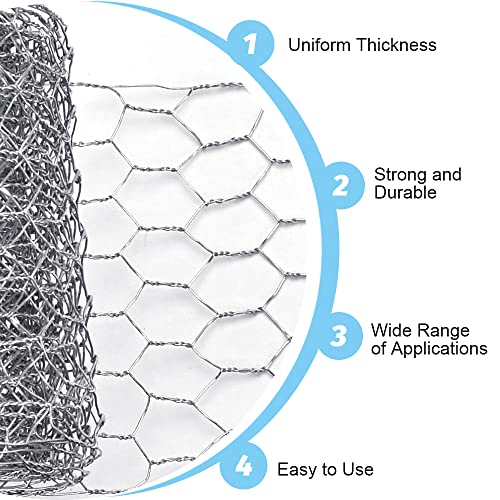 TANCUDER 2 Rotoli di Rete Metallica di Pollo