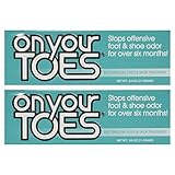 On Your Toes Foot Bactericide Powder - Eliminates Foot Odor for Six Months, 3/4 oz - Two Pack