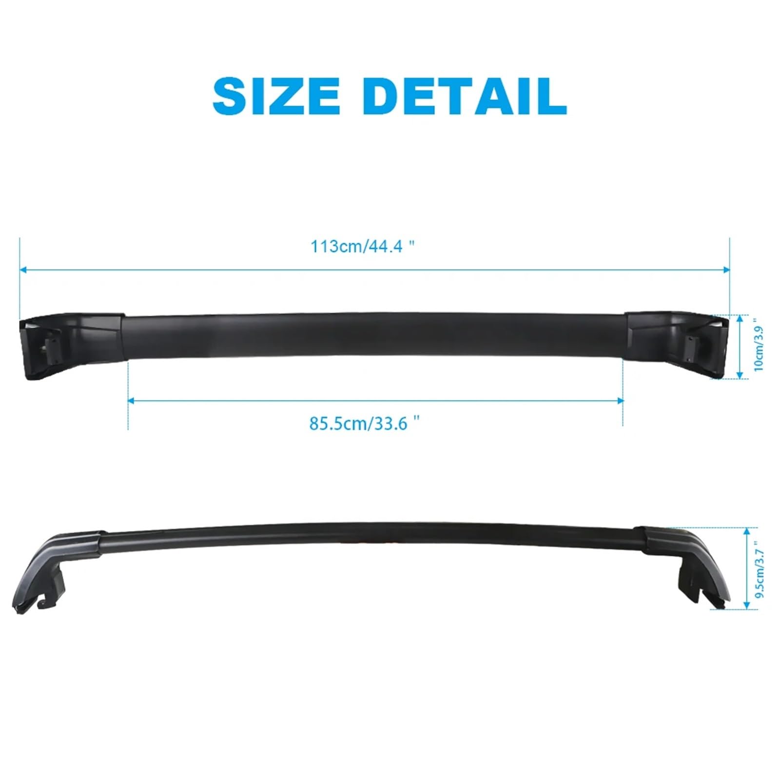 para Sorento 2015-2018 2 uds Barras Laterales aleación Aluminio rieles transversales portaequipajes para Cerradura antirrobo.