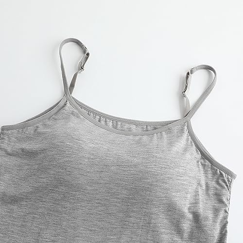 Image of Womens Modal Built-in Bra Padded Camisole Yoga Tanks Tops