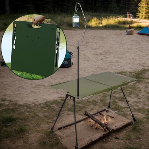 Table de camping portable et pliante avec hauteur réglable - 5