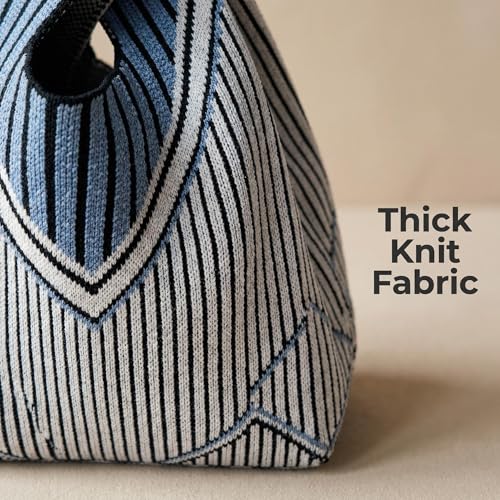Image of Knot Bag, Mini Knit Tote Bag, Extra Thickened Japanese Knot Bag, Wristlet Handbag - 1 /2 /6 Pack