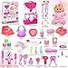 Baby Care Doll Toys Set, 36PCS Doll Playset, Hair Salon Pretend Play Toddler Doll Toys Incl 14'' Baby Doll Toy, Backpack, Hair Dryer, Hair curler, Xmas Gifts for Age 3 4 5 6+ Years Old Girls Kids