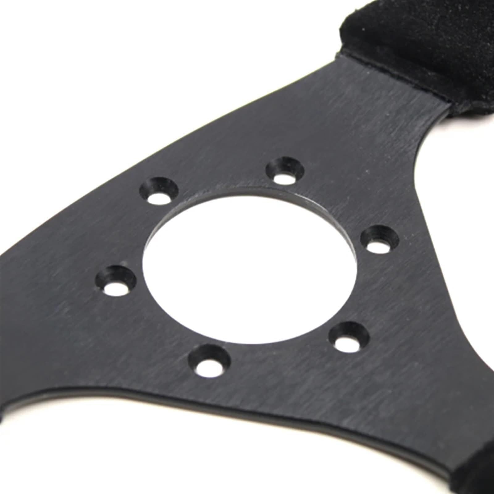 Volanti Auto Volante da corsa 13 pollici (330 mm) in pelle nera suture piatto Vieni