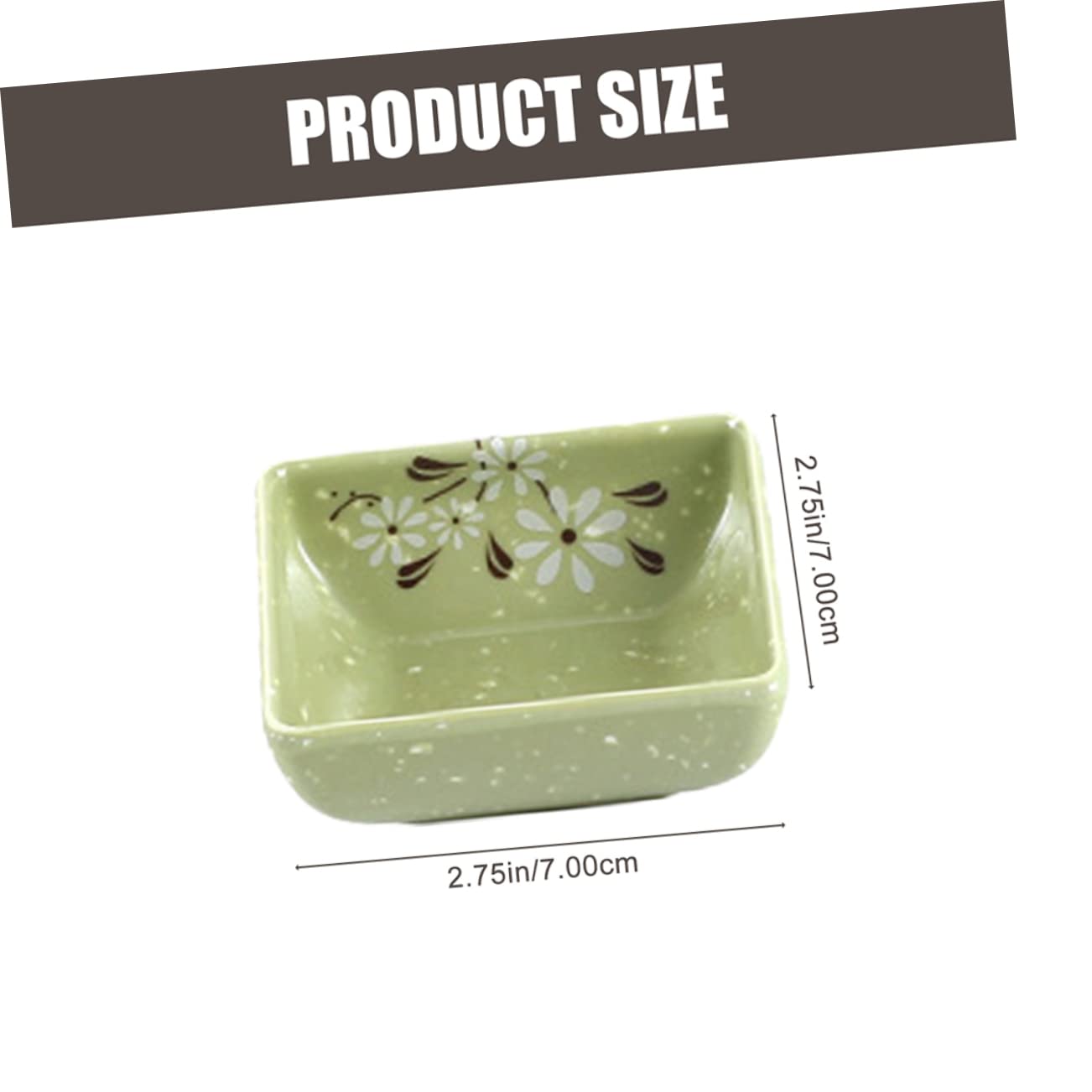 Cabilock Sauce Dishes 4 Pack Small Seasoning Bowls Soy Sauce Dish Spice Serving Plates Stylish Spacious