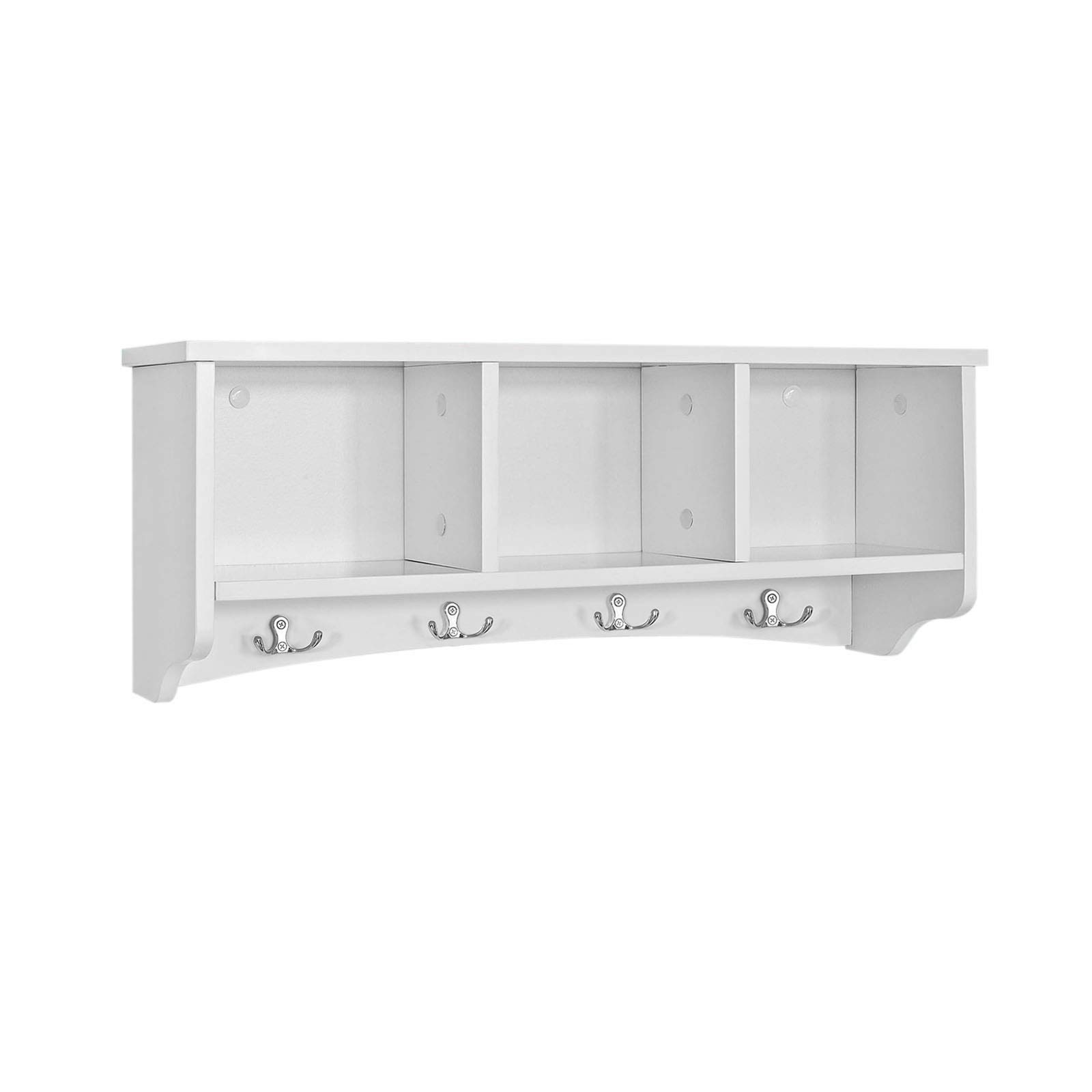 SoBuy Porte Manteau Mural avec 4 Crochets 60x15x23cm pour entrée