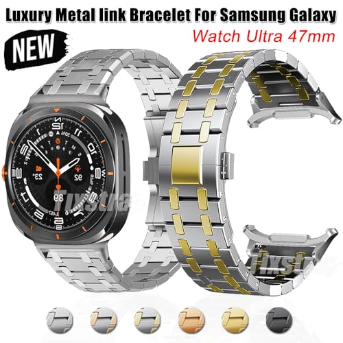 Bracelet Galaxy Watch 7 Ultra 47 mm acier anti-interstice sans espace - 2