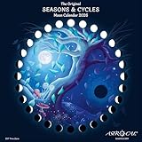 Astrocal Seasons & Cycles Moon Calendar 2026, Moon Phase Calendar, Lunar Wall Planner, USA (Blue, EST)