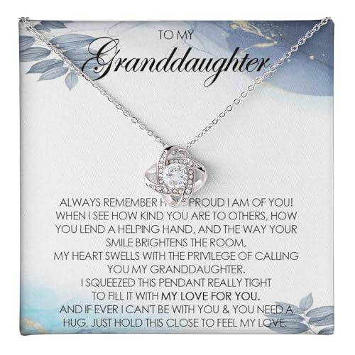 Granddaughter's Necklace - Gift From Grandparents, Christmas Jewelry