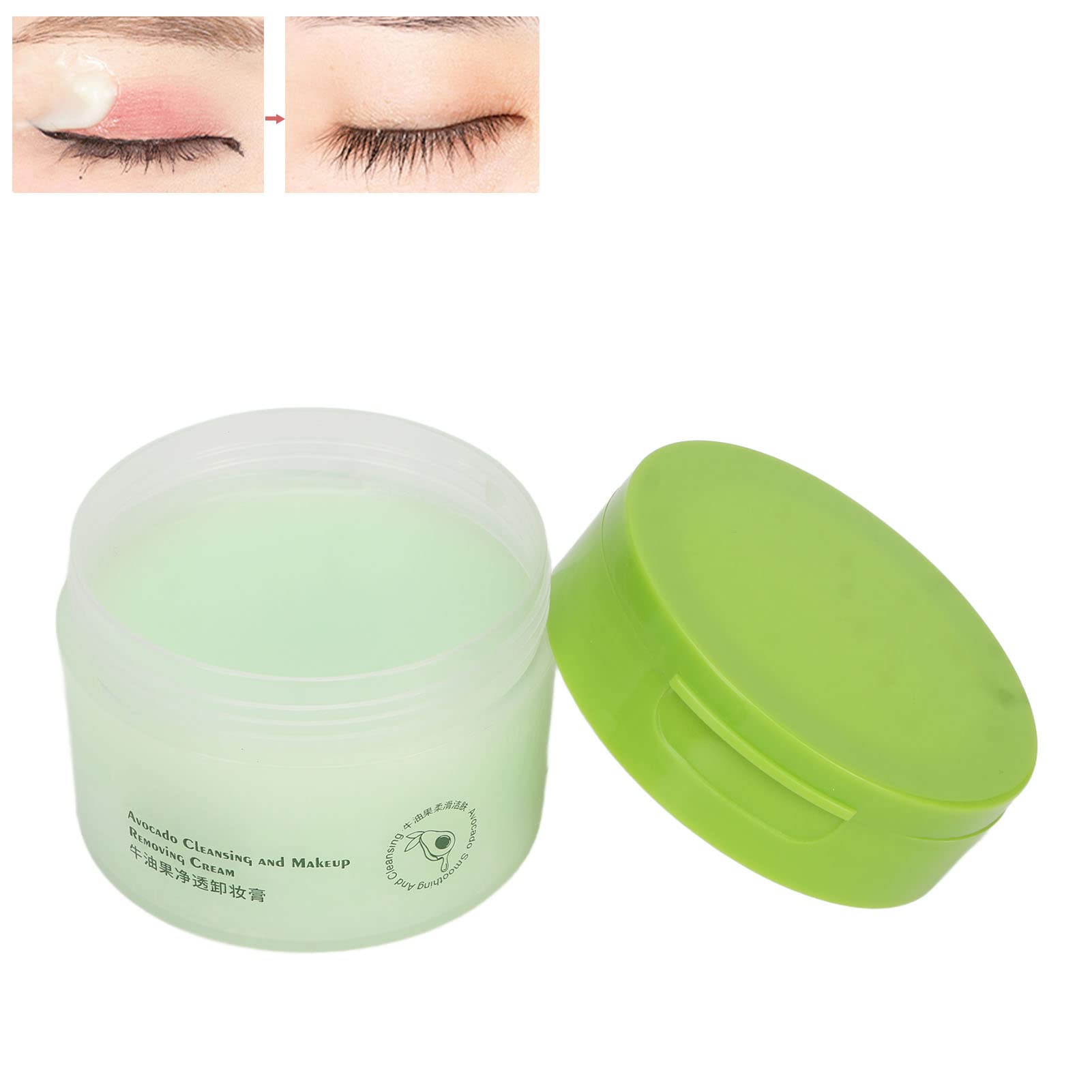Desmaquillante, Bálsamo Limpiador de Aguacate, Refrescante, Limpieza Profunda, Cuidado de la Piel, Crema Desmaquillante Portátil, Bálsamo de Limpieza Facial para Viajes en el