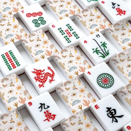 Set de Fichas American Mahjong Acrílico 166 Piezas miniatura 4