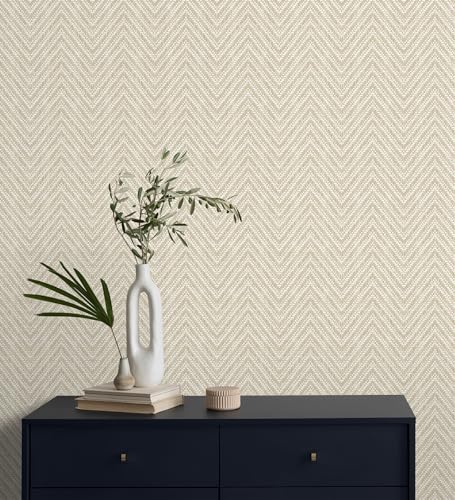 Papier peint vinyle beige GAULAN pour masquer les défauts d'un mur - 7