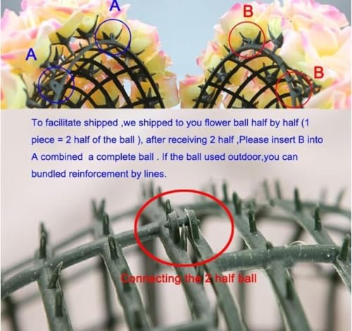 10 Inch Artificial Romantic Rose Flower Ball for Home Outdoor Wedding Party Centerpieces Decorations 10 Pack Golden