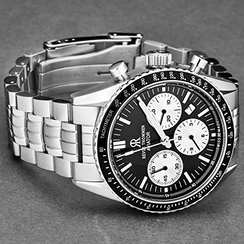 Men's 17000.6134 'Aviator' Black Dial Stainless Steel Chronograph Automatic Watch2