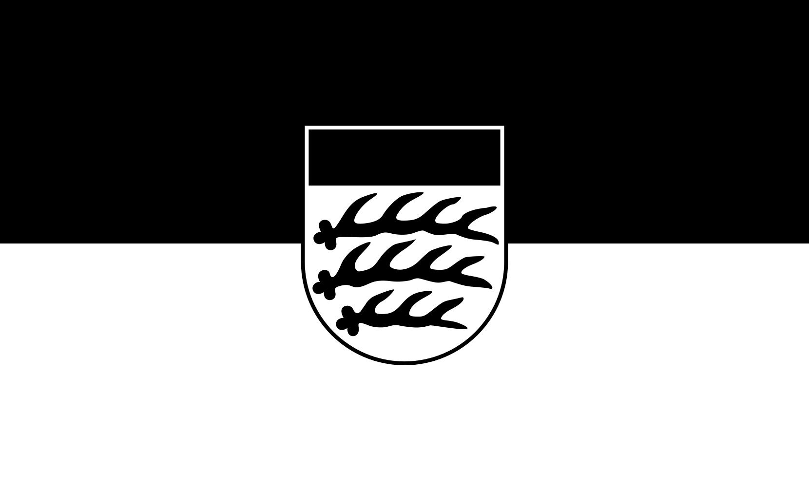 Drapeau Large Waiblingen format paysage de 1.35m² pour mât extérieur