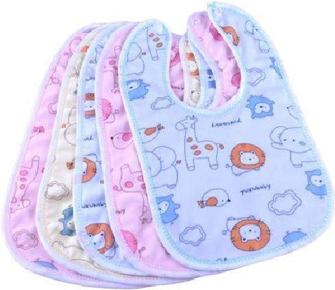 ikis Waterproof and Quick Dry Baby Bibs Pack of 5-image-26