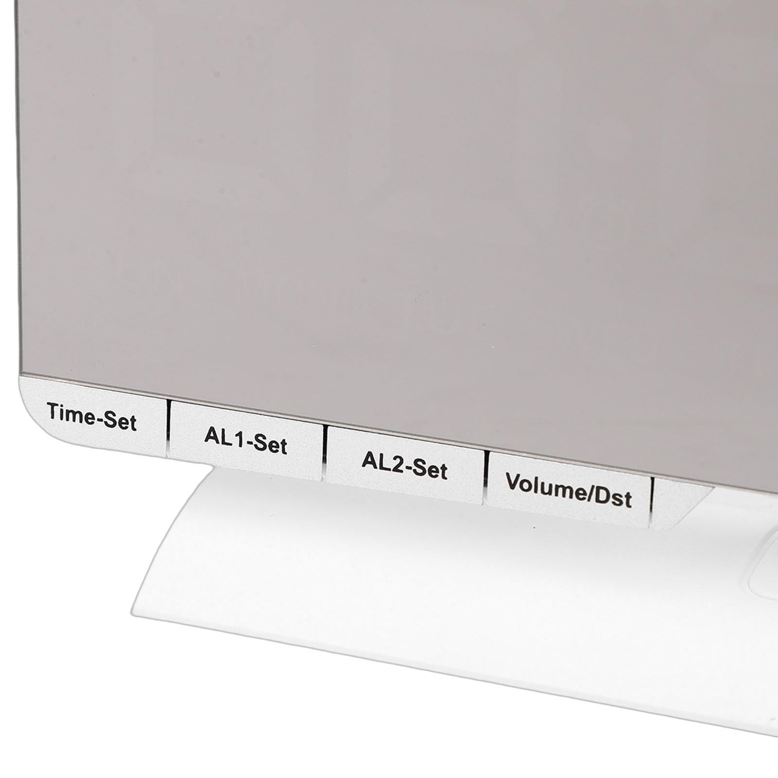 Cocoarm Projektionswecker mit Großem LED-Display, Digitaluhr mit Projektor, 180 Grad Drehbare Projektion, 6 Helligkeitsstufen, Dual-Alarm, USB-Aufladung, für Schlafzimmer, Schreibtisch (White)