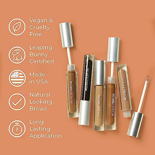 Wunderbrow Waterproof Eyebrow Gel, Jet Black, Vegan And Cruelty-Free #TOP1