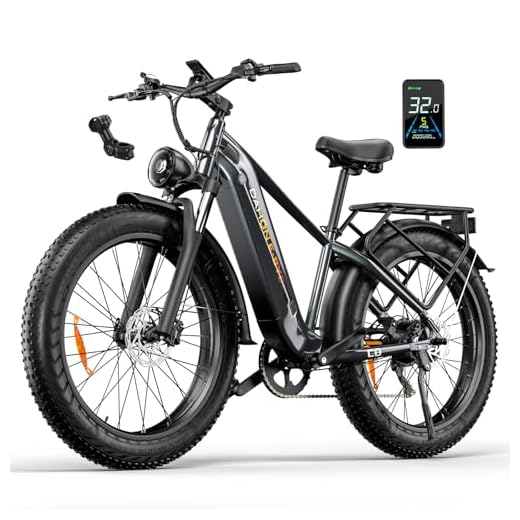 E·Bycco Electric Bike, 30+MPH 1500W Peak Motor Torque Sensor Ebike, 48V 20AH 95 Miles Range, Hydraulic Brakes, 26'' Fat Tire Mountain Electric Bicycles for Adult (Gray-Step Over, Inches, 26)