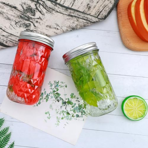 Flrolove 24 Pack,Glass Jam Jars, Jelly Jars thumb #7