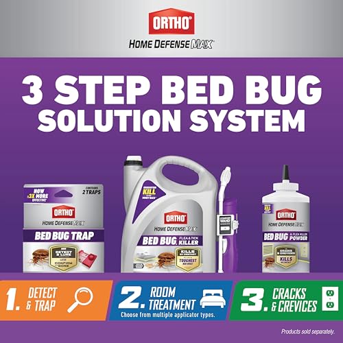 Ortho Home Defense Max 3-Step Bed Bug Solution System, Bed Bug Treatment System, Includes Traps, Spray and Powder, Treat Rooms, Beds, Cracks and Crevices - image 2