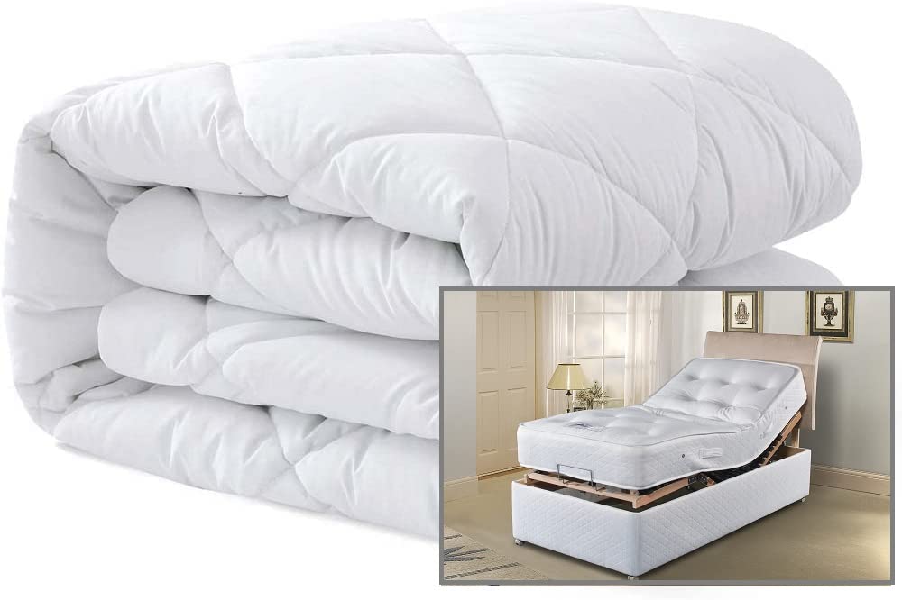 ELECTRIC ADJUSTABLE BED Single Extra Wide/Extra Long Mattress Protector 3'6 x 6'6 (4 Corner Elastic) 42" X 78"