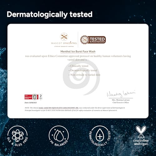 Image of Arata 1% Salicylic Acid Menthol Face Wash | Brightens & Detans Skin | Delivers Instant Cooling Sensation | For All Skin Types | For Men & Women 100 ML