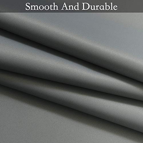 Image of SimpleHome Ombre Grey to Grey White Curtains for Living Room 42Wx36L | Room Darkening Curtains for Bedroom,Gradient Light Blocking Curtain,Thermal Insulated Grommet Window Drapes,2 Panels,36 Inch