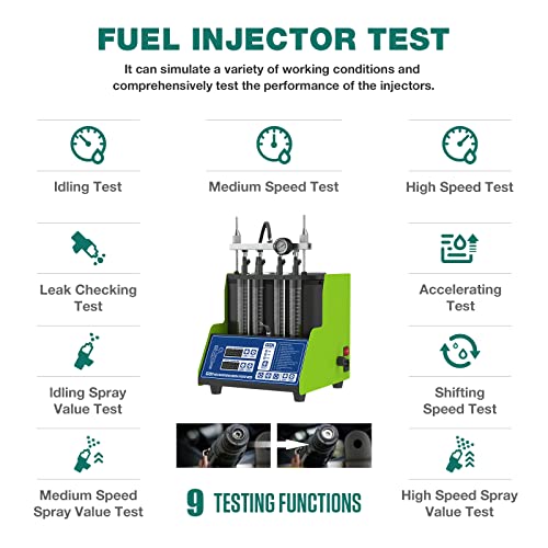 Gdi Fuel Injector Cleaner Tester - Beley Automotive Ultrasonic Fuel System Cleaner Injection Tester 4 Cylinder Injector Cleaning Machine Supports Gdi 12V 70V 120V Injector Cleaning #TOP1