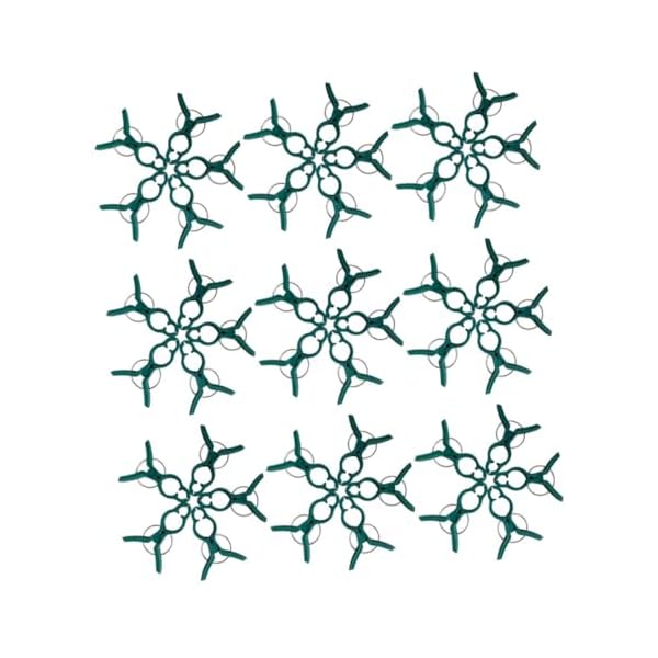 Yardwe 50 Stuks Tuin Clips Tuinclips Voor Kooi Tuinplantenclips Bloem Plant Klemmen Bloem Steun Clip Hortensia’s/levende Planten Tuinbenodigdheden Groenten Klimmen Plastic Kunststof Clip