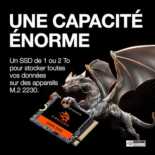 Seagate FireCuda SSD interne .2 2230 PCIe 4.0 x4 NVMe - vue 5