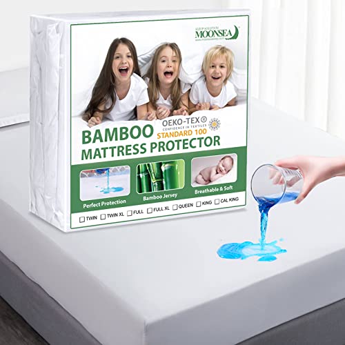 Twin Xl Mattress Protector Waterproof Cooling Bamboo Mattress Cover Twin Extra Long, Deep Pocket Fitted 7 To 14 Inch College Dorm Room Bed With Noiseless, Skin Friendly And Breathable #TOP23