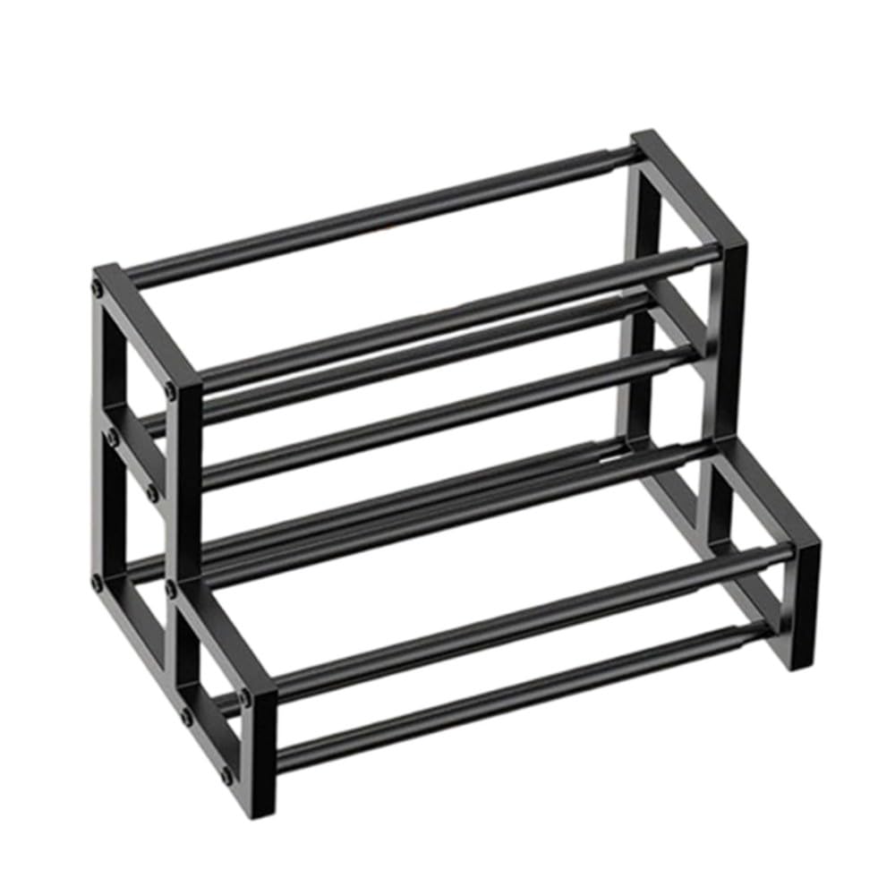 Hndhbfgrt Expandable for Coffee Syrup Organizer 6-12 Bottle Capacity, Adjustable Width Syrup Rack for Coffee Bar
