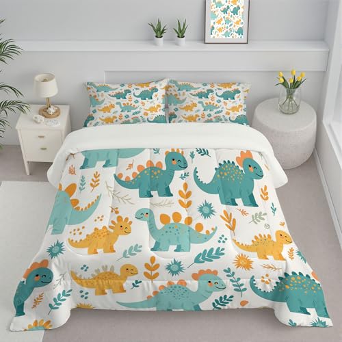 Couette 4 saisons légère 260X230 réversible dinosaure imprimée - 2