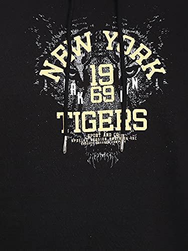 Image of Deniklo Mens Polyester Hooded Neck Sweatshirt